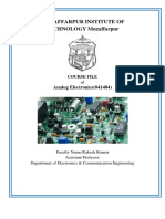 Course File Analog Electronics