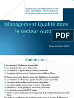 Management Qualité Dans Le Secteur Automobile