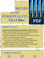 Entrepreneurial Personality Traits