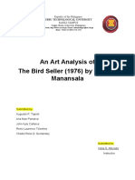 An Art Analysis of The Bird Seller (1976) by Vicente Manansala