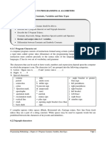 Chapter 6 - C Program Data Types, Constants & Variables