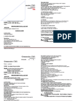 Fiche de Grammaire CM1 2-1-2