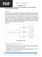 Practical No - 01: Aim: Data Collection, Data Curation and Management For Unstructured Data (Nosql) Using Apache Couchdb