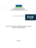 Universidade de Brasília Instituto de Ciências Humanas Departamento de Geografia Programa de Pós-Graduação em Geografia