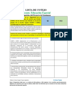 Lista de Cotejo DOCENTE Educ. Especial