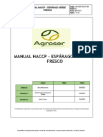 Manual Haccp - Espárago Verde Fresco