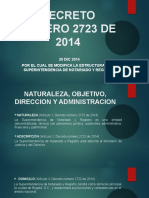 DECRETO NUMERO 2723 de 2014 Superintendencia