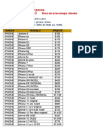 Lista DE Precios Local: Sin Previo Aviso