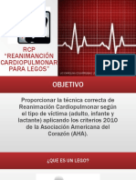 RCP "Reanimanción Cardiopulmonar para Legos": Lic - Carolina Covarrubias López