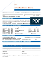 Head Start Oral Health Form-Children: N N N N N N N N N N N N