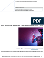 Algo Pasa Con El Metaverso: Todo Lo Que Quieres Saber y No Te