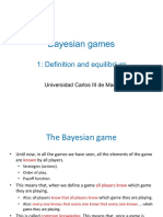 Bayesian Games: 1: Definition and Equilibrium