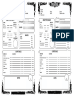 9886 FS Feuille de PNJ Creature 2017