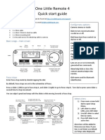 One Little Remote 4 Quick Start Guide