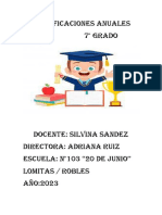 Planificaciones 6° Grado