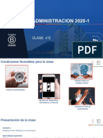 Administracion 2020-1: Clase N°5