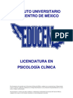 Lic. Psicología Clínica 2020