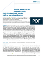 Artificial Neural Networks Hidden Unit and Weight Connection Optimization by Quasi-Refection-Based Learning Artificial Bee Colony Algorithm