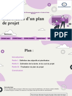 Elaboration D'un Plan de Projet: Master Spécialisé Management Des Entreprises Et Gestion de Projet 2022/2023