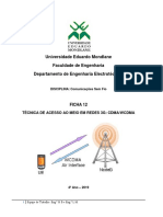 FICHA 12 - Técnica de Acesso Ao Meio em Redes 3G