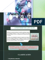 Anestésicos Locales: Dra. Silvia Aguirre Ponce Mgs