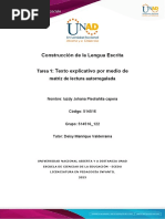 Formato Tarea 1 - Matriz de Lectura Autoregulada