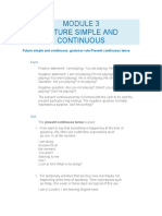 Lesson N°3 Future Simple and Continuous