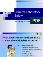 General Laboratory Safety: Summary of The Main Factors