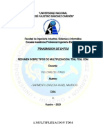 Transmision de Datos: 1.multiplexacion TDM