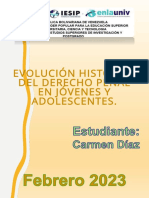 Evolución Historica Del Derecho Penal en Jovenes y Adolescentes