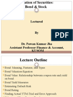 Valuation of Securities-Bonds Stocks