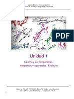 Unidad 1: La Firma y Sus Componentes. Interpretaciones Generales. Evolución