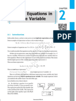 Class 8 Math TB Chapter 2 Linear Equations and One Variable