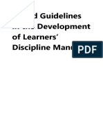 DepEd Guidelines in The Development of Learners Discpline