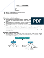 Artificial Intelligence and Machine Learning