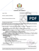 Práctica de Certificado Médico Simple