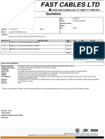 Fast Cables LTD: Quotation