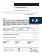 Acuse de Presentación Del Aviso y Anexo de Dictamen: Instituto Mexicano Del Seguro Social