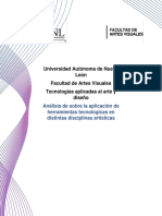 Análisis de Sobre La Aplicación de Herramientas Tecnológicas en Distintas Disciplinas Artísticas