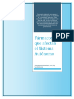 Fármacos Que Afectan El Sistema Autónomo: Inde X