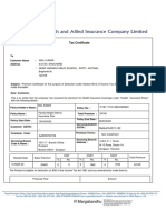 Tax Certificate: R Margabandhu