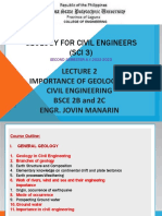 Lecture No. 2 Importance of Geology in Civil Engg