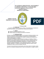 Universidad Católica Boliviana "San Pablo": Unidad Académica Regional Cochabamba Informe de Laboratorio