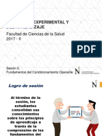 Sesión 5. Fundamentos Del Condicionamiento Operante