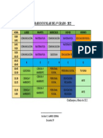 HORARIO 5º Grado-2022