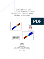 An Experimental and Theoretical Investigation of The Dynamic Properties of Rubber Suspension