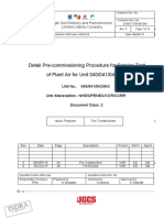 Indra: Detail Pre-Commissioning Procedure For Service Test of Plant Air For Unit 040/041/042/043