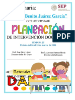 6° Sem25 Planeación de Intervención Docente Darukel 2022-2023