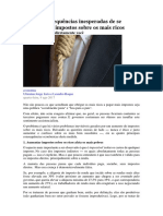 Quatro Consequências Inesperadas de Se Aumentar Os Impostos Sobre Os Mais Ricos