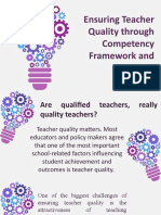 Ensuring Teacher Quality Through Competency Framework and Standards